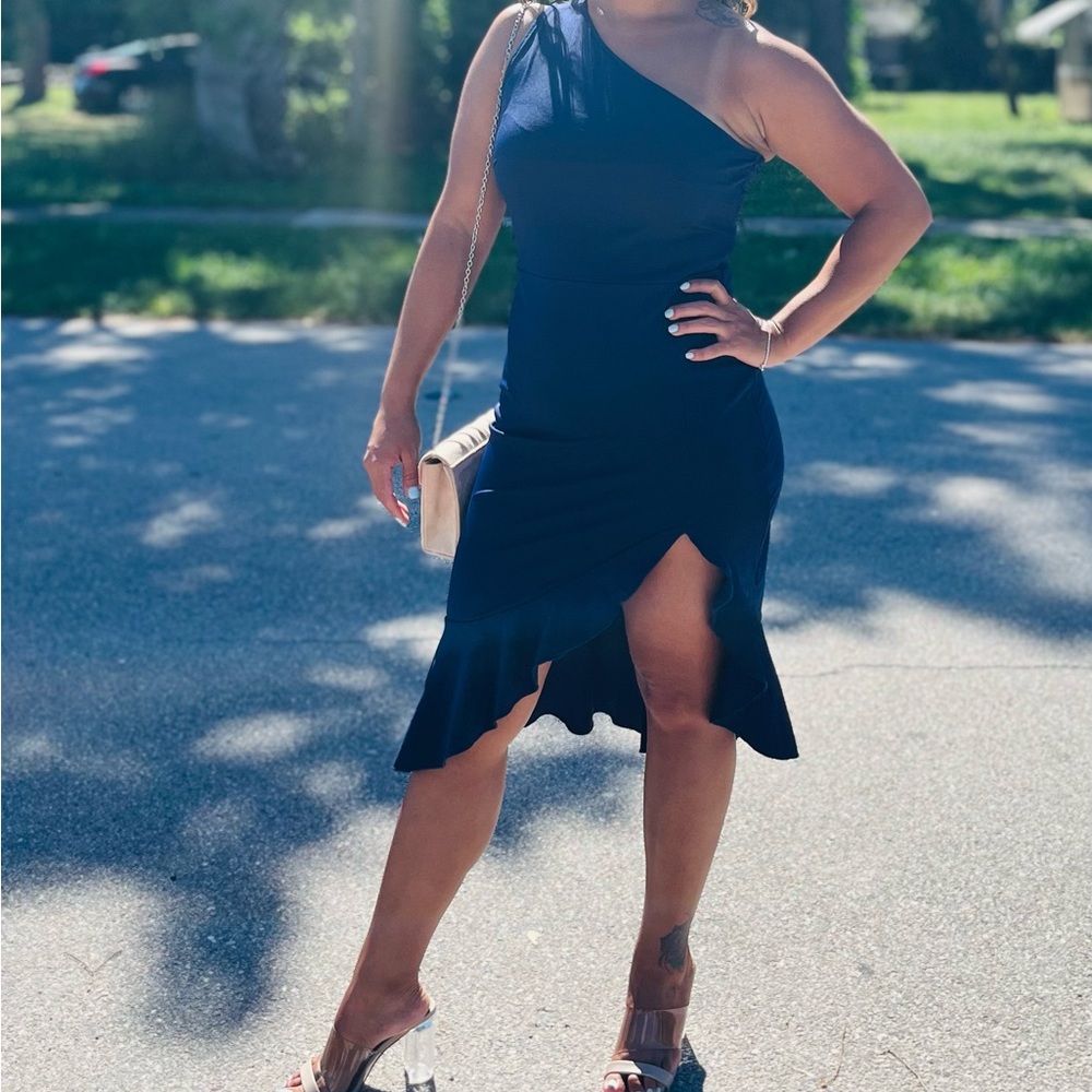 Navy blue dress